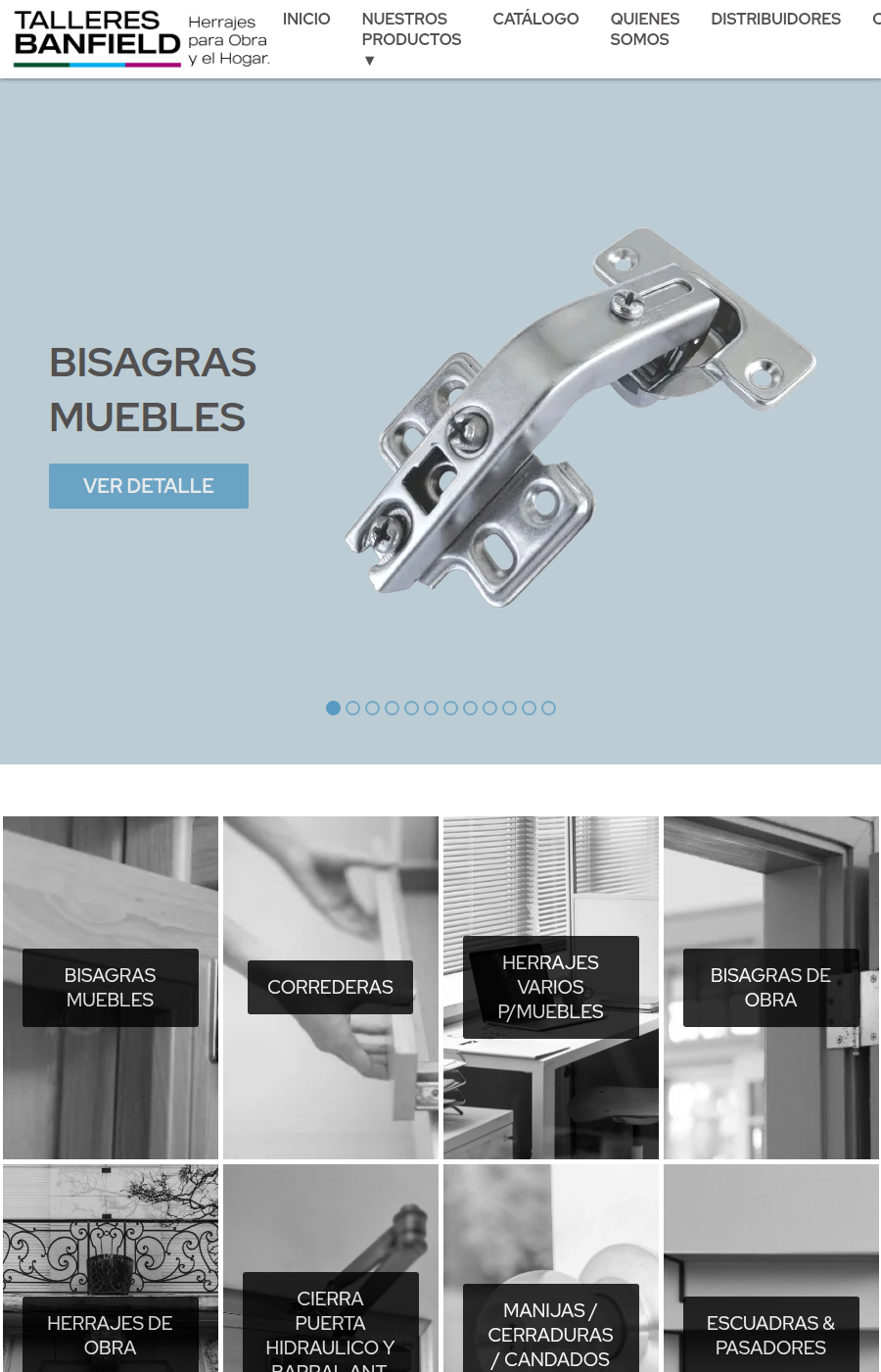 Talleres Banfield website, designed and developed by Sintaxis Studio